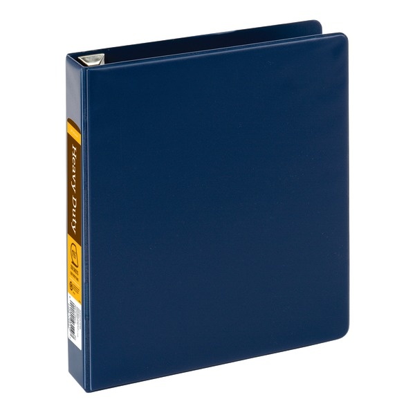 slide 1 of 5, Office Depot [In]Place Heavy-Duty 3-Ring Binder, 1 1/2'' D-Rings, Navy, 1 ct