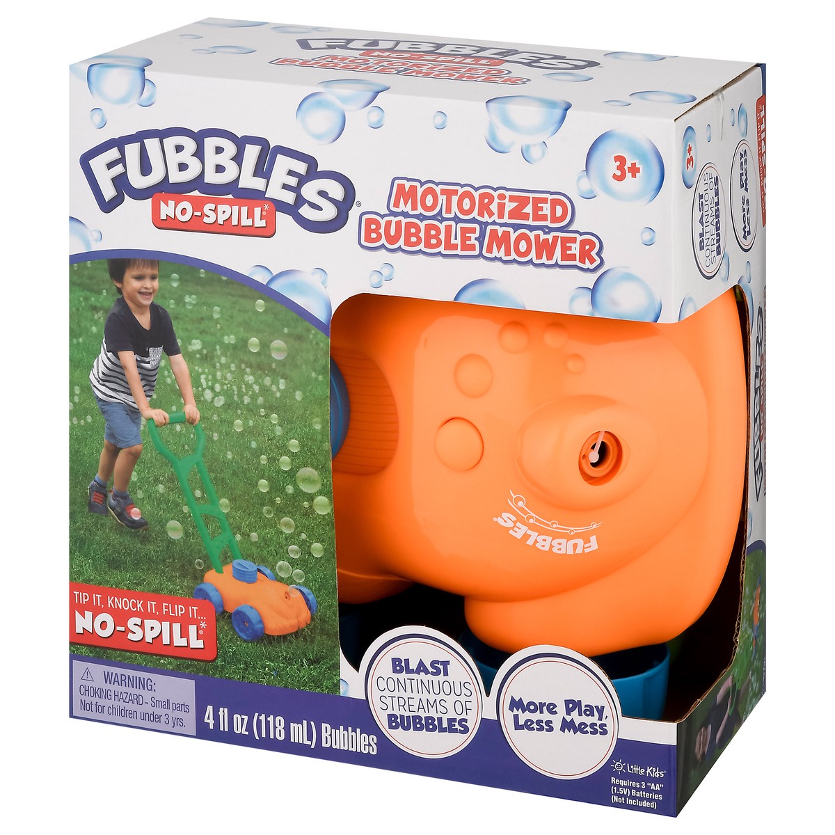 slide 2 of 8, Fubbles Little Kids Bubble Mower Motorizd, 4 fl oz