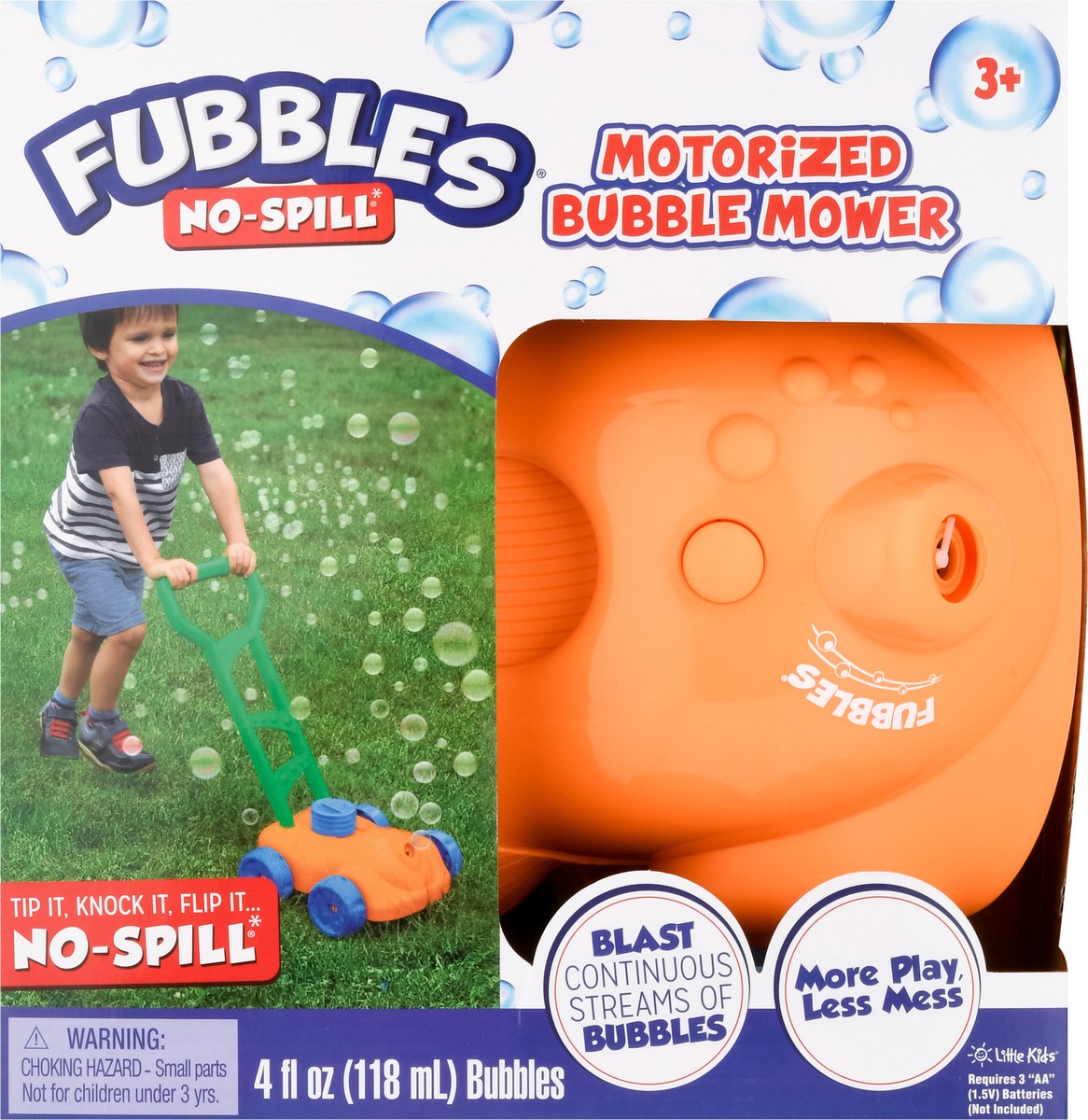 slide 6 of 8, Fubbles Little Kids Bubble Mower Motorizd, 4 fl oz