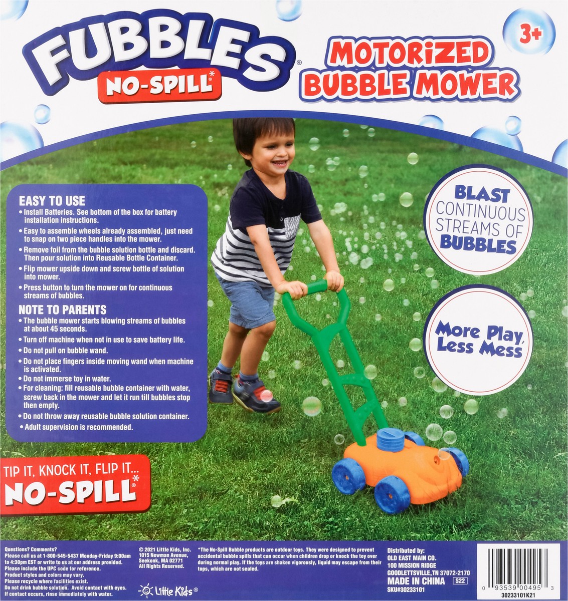 slide 7 of 8, Fubbles Little Kids Bubble Mower Motorizd, 4 fl oz