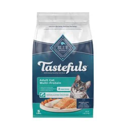 Blue Buffalo Tastefuls Adult Cat Multi-Protein Salmon & Ocean Fish Recipe Dry Cat Food