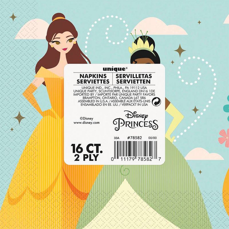 slide 3 of 3, Disney Princess 16ct Disposable Napkins, 16 ct