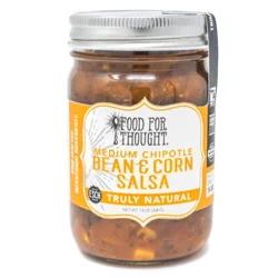 Food For Thought Truly Natural Chipotle Bean & Corn Salsa Medium, 13 Oz