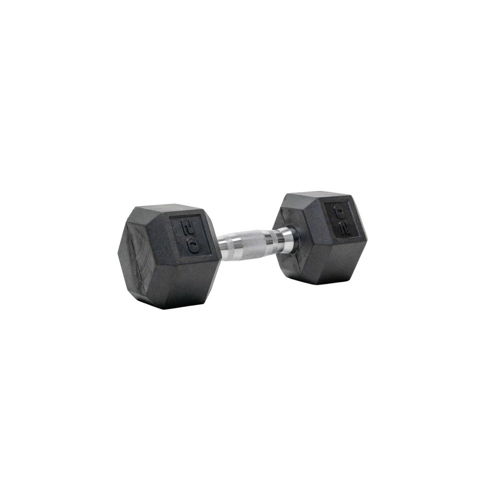 slide 3 of 8, Tru Grit Hex Dumbbell - 20lbs, 20 lb