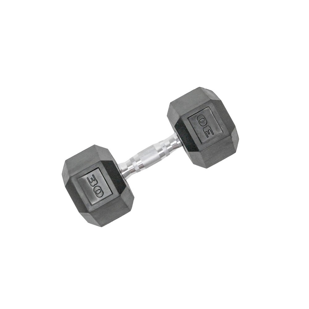 slide 5 of 8, Tru Grit Hex Dumbbell - 30lbs, 30 lb