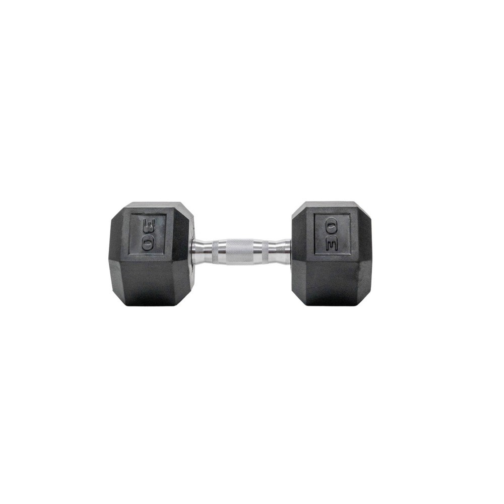 slide 6 of 8, Tru Grit Hex Dumbbell - 30lbs, 30 lb