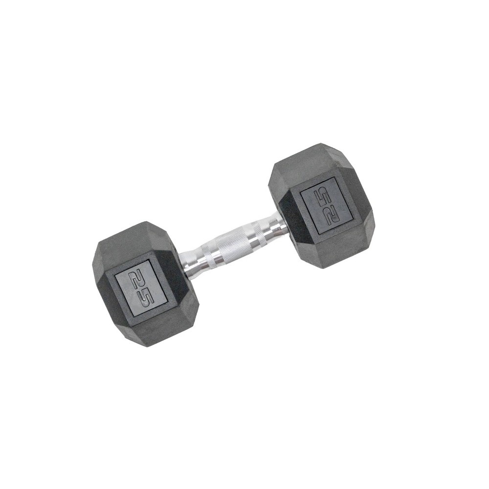 slide 2 of 8, Tru Grit Hex Dumbbell - 25lbs, 25 lb