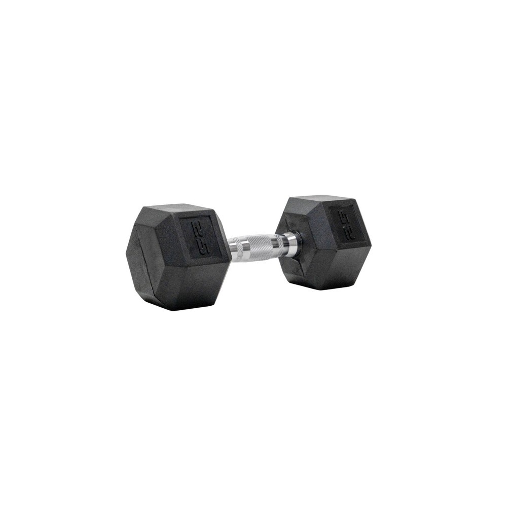 slide 3 of 8, Tru Grit Hex Dumbbell - 25lbs, 25 lb