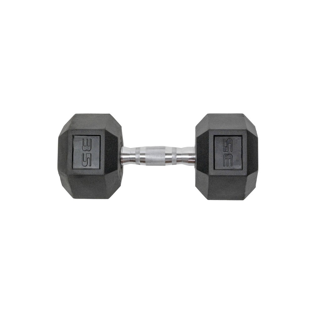 slide 2 of 8, Tru Grit Hex Dumbbell - 35lbs, 35 lb