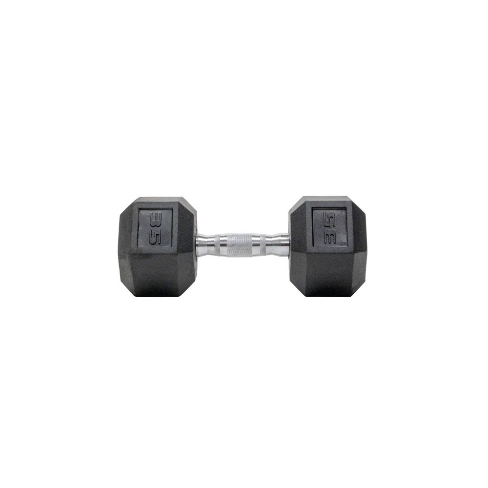 slide 4 of 8, Tru Grit Hex Dumbbell - 35lbs, 35 lb