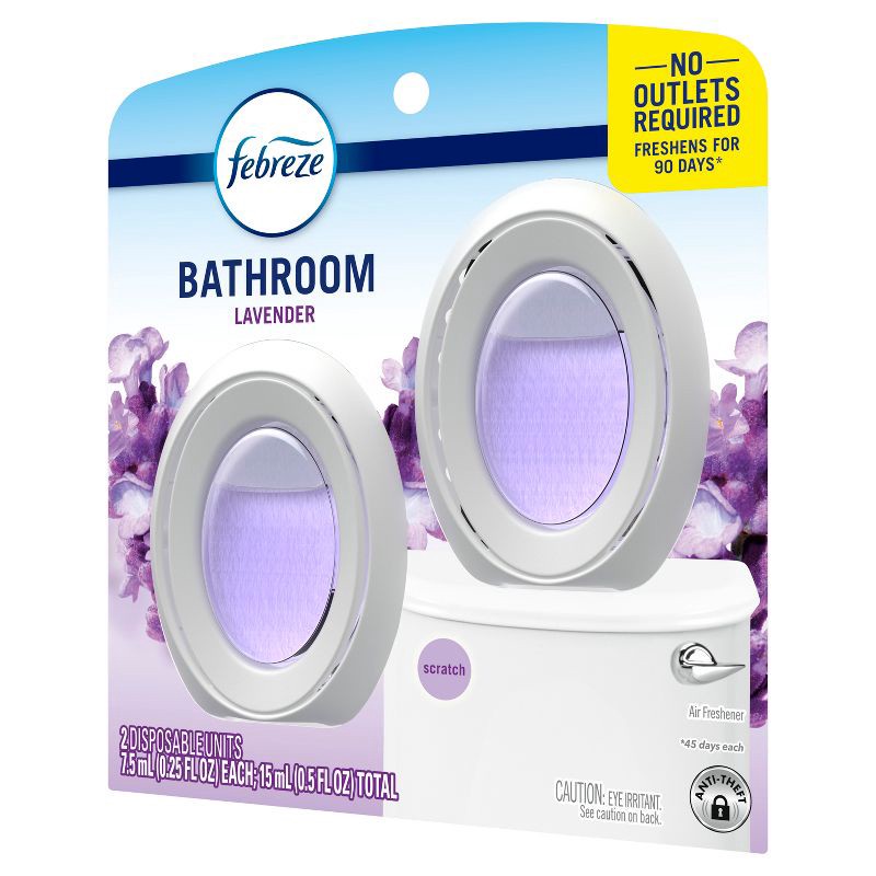 slide 5 of 6, Febreze Light Lavender Bathroom Air Freshener - 2ct, 2 ct