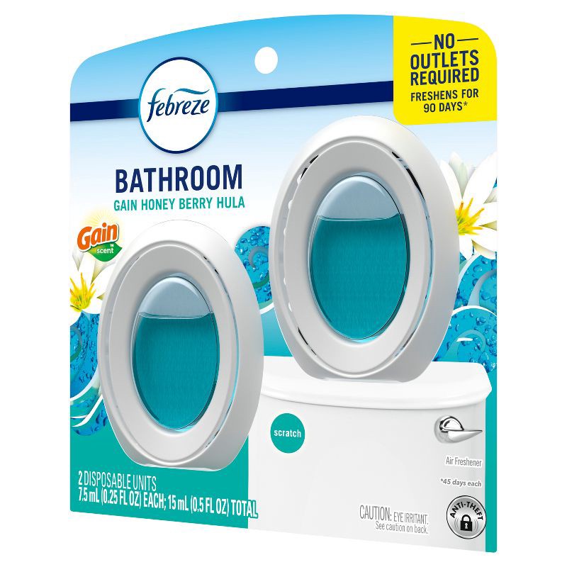 slide 12 of 14, Febreze Honeyberry Hula Bathroom Air Freshener - 2ct, 2 ct