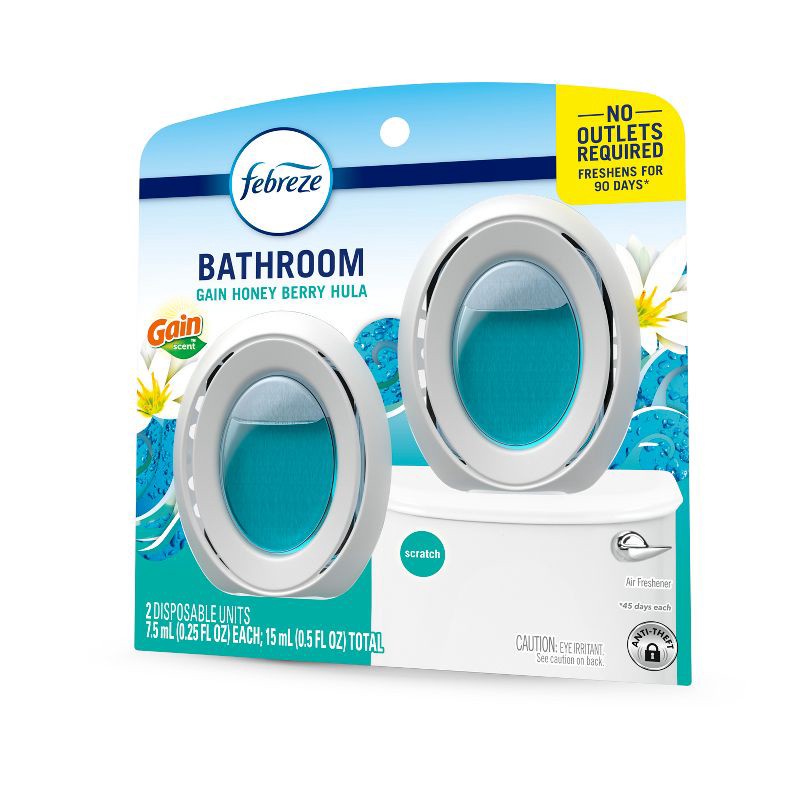slide 13 of 14, Febreze Honeyberry Hula Bathroom Air Freshener - 2ct, 2 ct