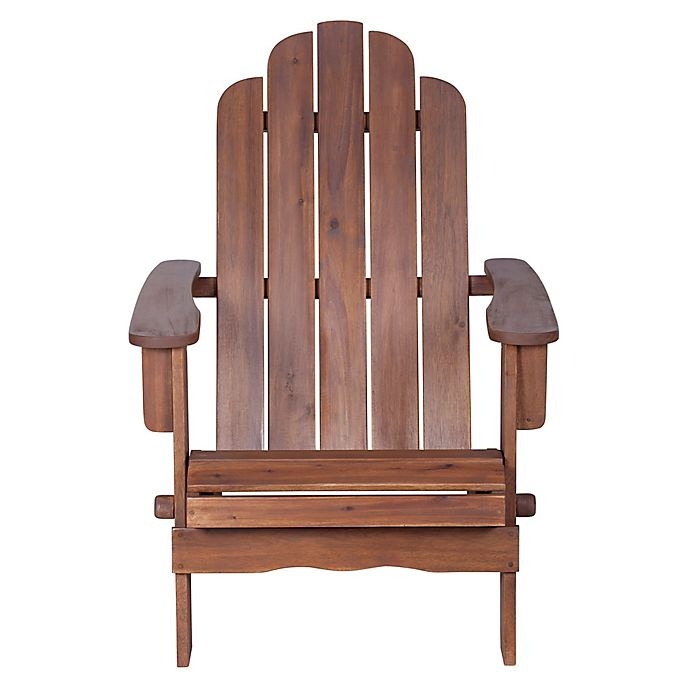 slide 5 of 10, Forest Gate Eagleton Acacia Folding Adirondack Chair - Dark Brown, 1 ct