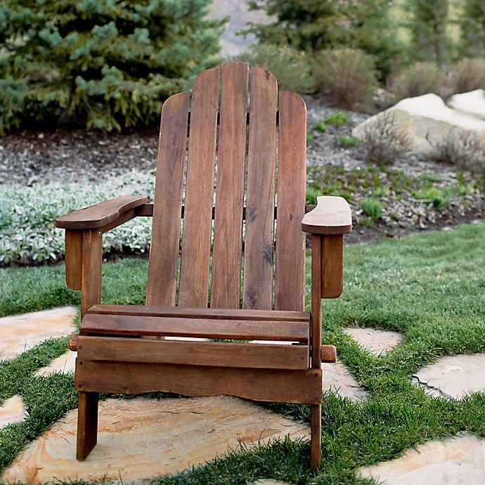 slide 7 of 10, Forest Gate Eagleton Acacia Folding Adirondack Chair - Dark Brown, 1 ct