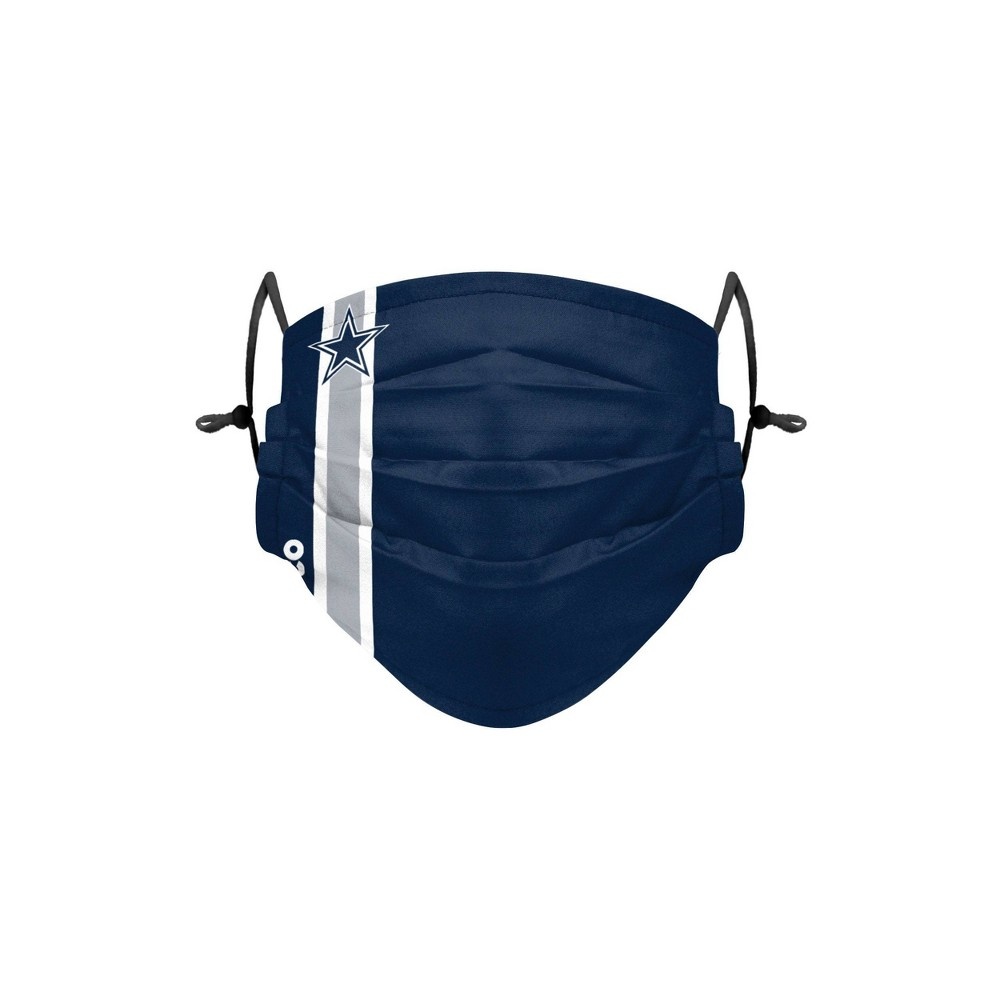 slide 2 of 2, NFL Dallas Cowboys Adult Gameday Adjustable Face Mask, 2 ct