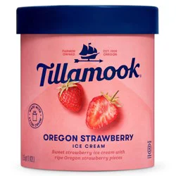Tillamook Oregon Strawberry Ice Cream - 48 fl oz