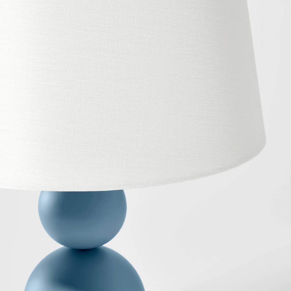 slide 4 of 5, Modern Ball Table Lamp (Includes LED Light Bulb) Blue - Pillowfort, 1 ct