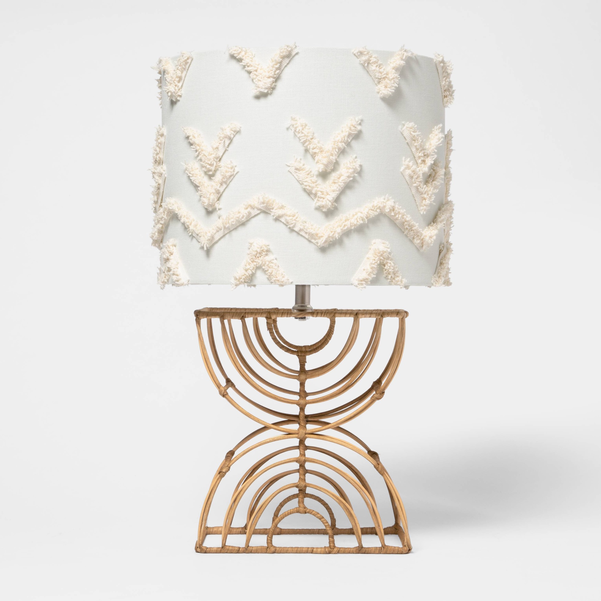 Boho Rattan Table Lamp (Includes LED Light Bulb) Pillowfort 1 ct Shipt