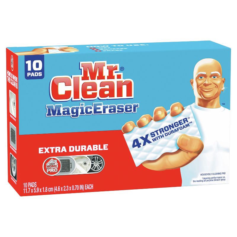 slide 2 of 9, Mr. Clean Extra Durable Scrub Magic Eraser Sponges - 10ct, 10 ct