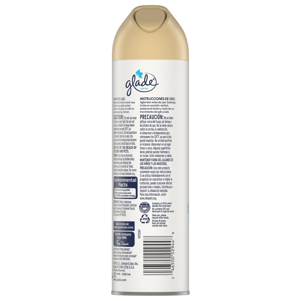 slide 3 of 7, Glade Aerosol Room Spray Air Freshener Aqua Waves - 8oz, 8 oz