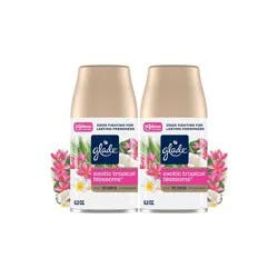 Glade Automatic Air Freshener Room Spray Scent Refills - Exotic Tropical Blossoms - 6.2oz/2ct: Aerosol, Battery Powered, Paraben-Free, Spring/Summer