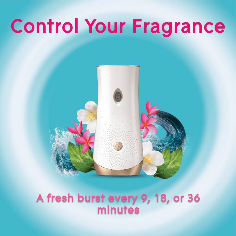 slide 6 of 14, Glade Automatic Air Freshener Spray Dispenser Battery-Operated with Refill - Aqua Waves - 6.2oz, 6.2 oz