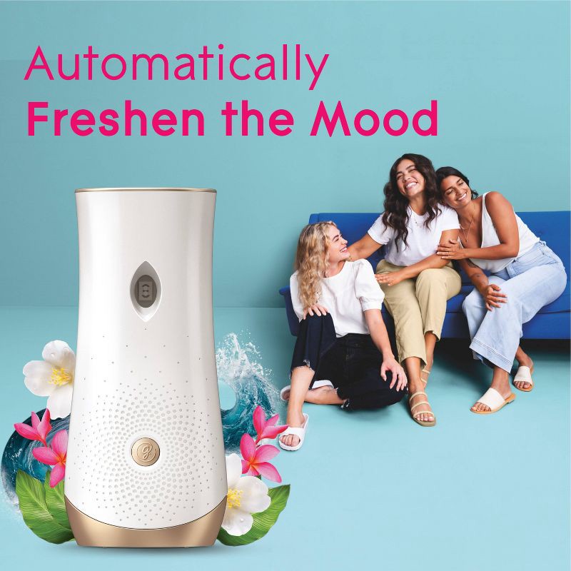 slide 10 of 14, Glade Automatic Air Freshener Spray Dispenser Battery-Operated with Refill - Aqua Waves - 6.2oz, 6.2 oz