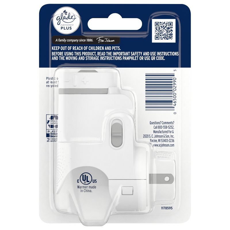 slide 3 of 11, Glade Air Freshener Plug Ins Plus Scented Oil Diffuser Warmer - 1ct, 1 ct