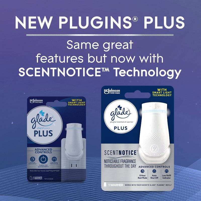 slide 5 of 12, Glade PlugIns Plus Scented Oil Air Freshener Warmer - 1ct, 1 ct