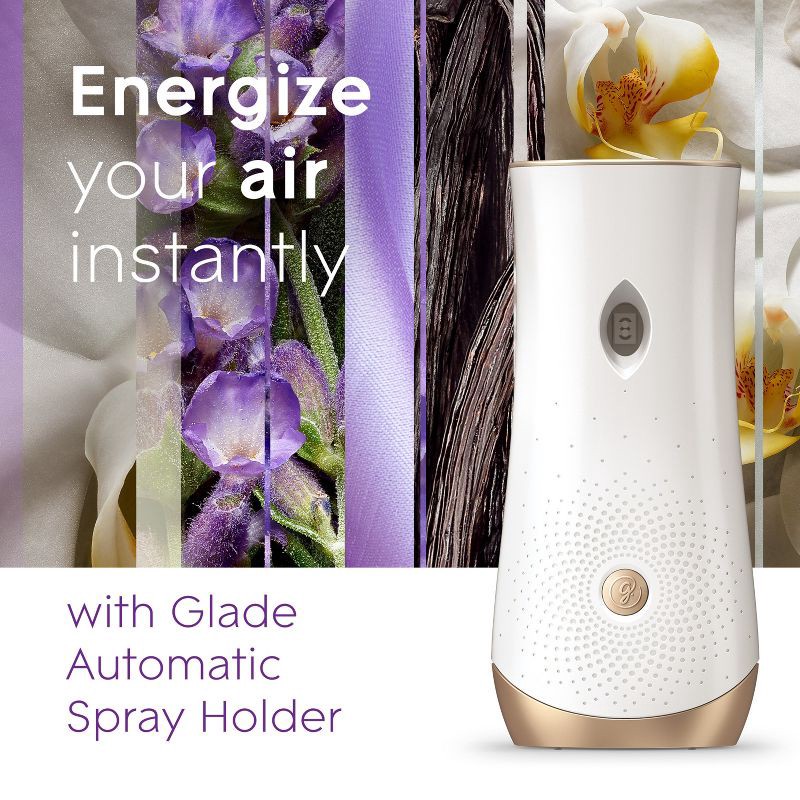 slide 10 of 14, Glade Automatic Air Freshener Room Spray Scent Refills - Lavender & Vanilla - 6.2oz/2ct, 2 ct; 6.2 oz