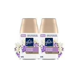 Glade Automatic Air Freshener Room Spray Scent Refills - Lavender & Vanilla - 6.2oz/2ct: Paraben-Free, Phthalate-Free, Aerosol, Battery Powered