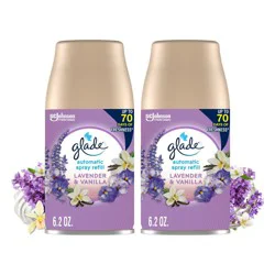 Glade Automatic Air Freshener Room Spray Scent Refills - Lavender & Vanilla - 6.2oz/2ct