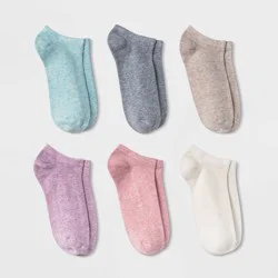 Women's 6pk Low Cut Socks - A New Day™ Assorted Colors 4-10