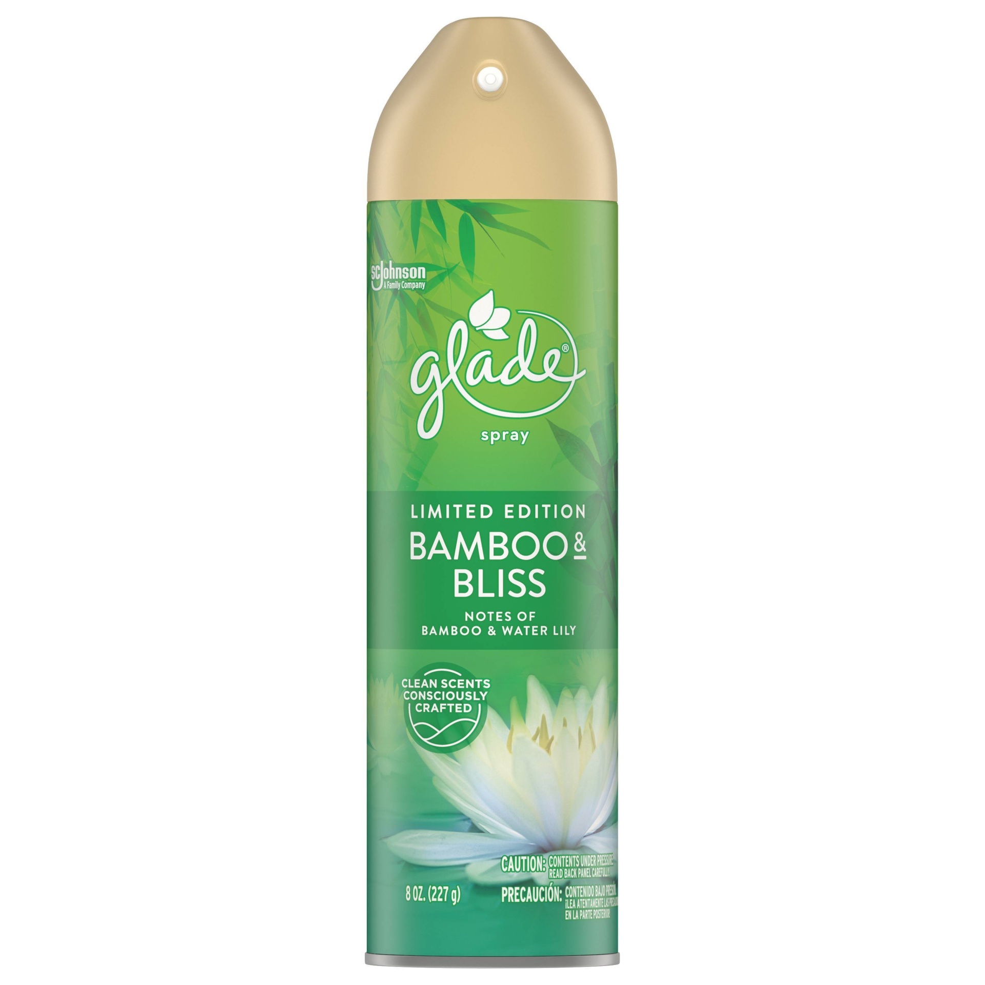 slide 1 of 4, Glade Bamboo Bliss Aerosol, 8 oz