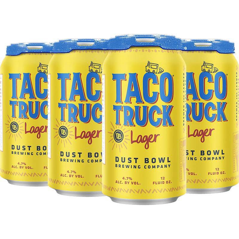 slide 1 of 1, Dust Bowl Brewing Company Dust Bowl Taco Truck Lager Beer - 12pk/12 fl oz Cans, 12 ct; 12 fl oz