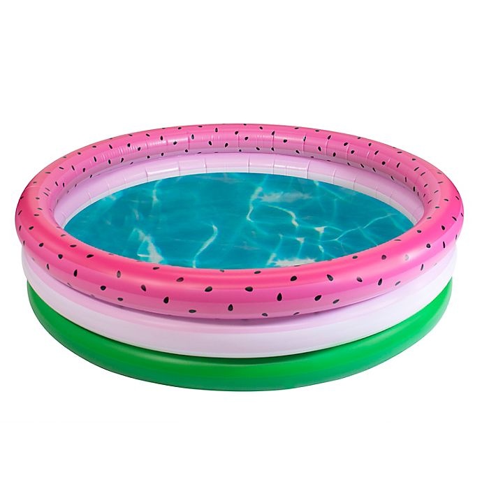 slide 5 of 5, PoolCandy Adult Inflatable Watermelon Sunning Pool, 1 ct