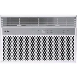 Haier 8000 BTU 115V Window Air Conditioner with WiFi and Eco Mode for Medium Rooms White QHNG08AA