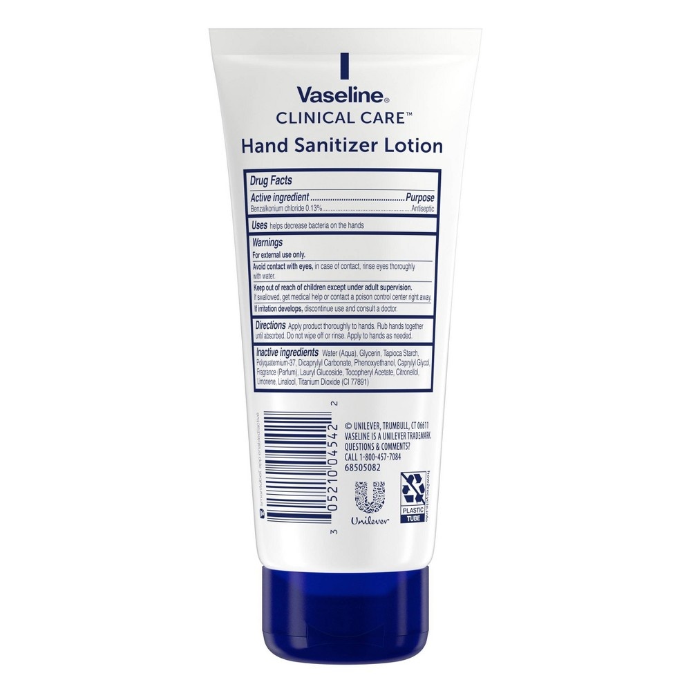 slide 2 of 4, Vaseline 2-in-1 Sanitizing Hand Lotion, 3 oz