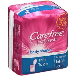 Carefree Acti-Fresh Body Shape Thin To Go Unscented Pantiliners