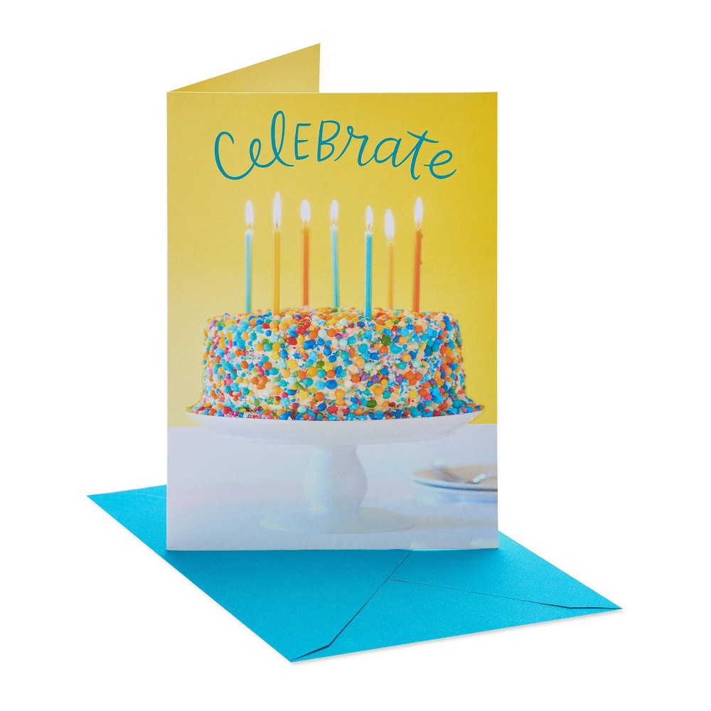 slide 2 of 7, Carlton Cards 6ct Birthday Cards Celebrate Cake, 6 ct