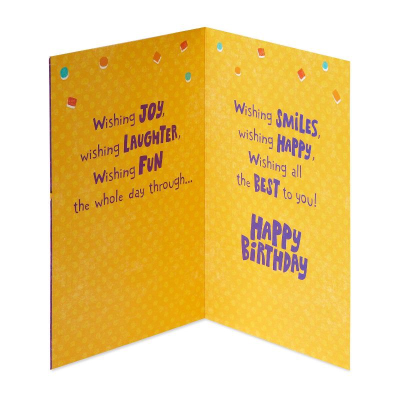 slide 2 of 6, Carlton Cards Birthday Card Cake with Lettering and Confetti, 1 ct