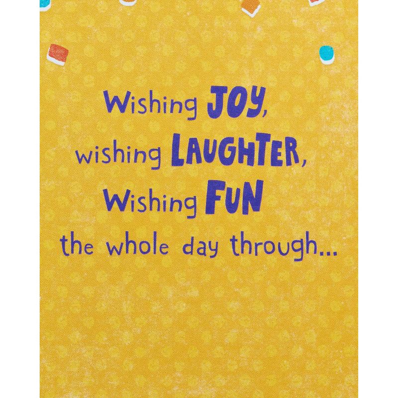 slide 3 of 6, Carlton Cards Birthday Card Cake with Lettering and Confetti, 1 ct