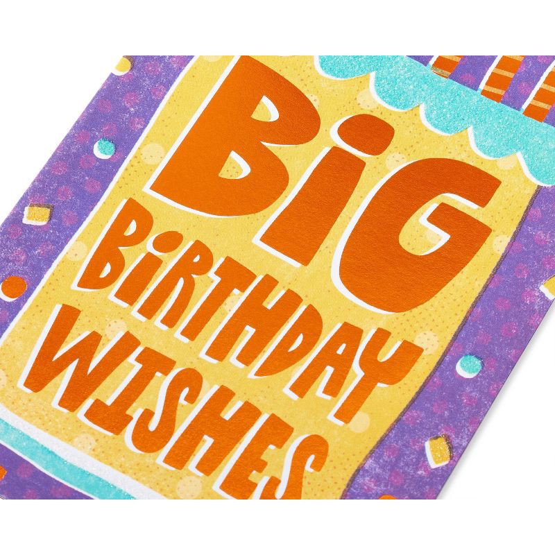 slide 6 of 6, Carlton Cards Birthday Card Cake with Lettering and Confetti, 1 ct