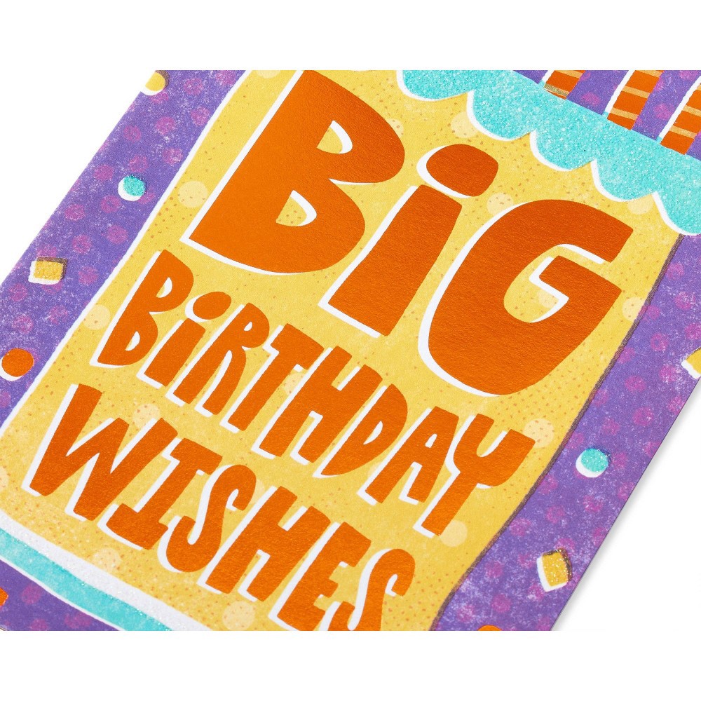 Carlton Cards Birthday Card Cake with Lettering and Confetti 1 ct Shipt