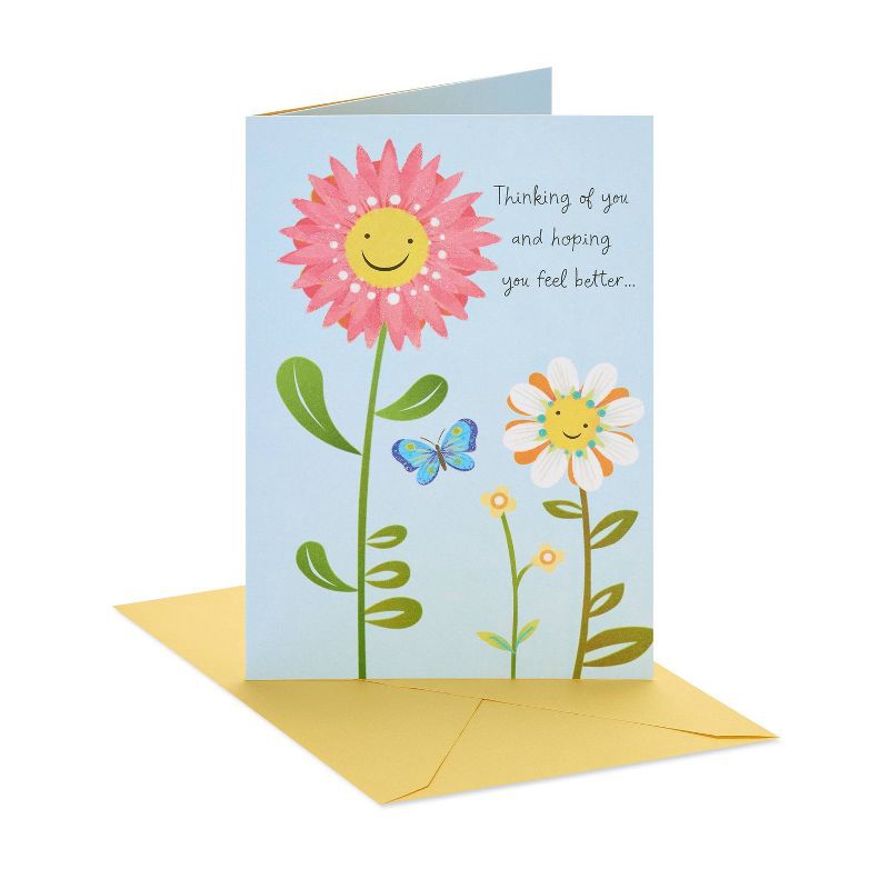 slide 1 of 1, Carlton Cards Thinking of You Card Feel Better, 1 ct