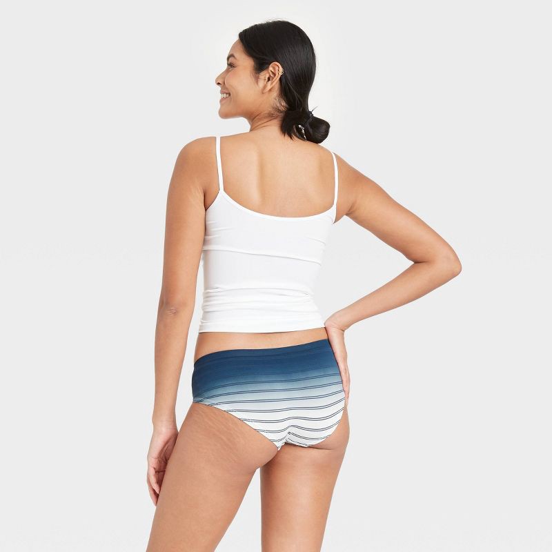 slide 3 of 3, Women's Seamless Pull-On Hipster Underwear - Auden™ Navy XL, 1 ct