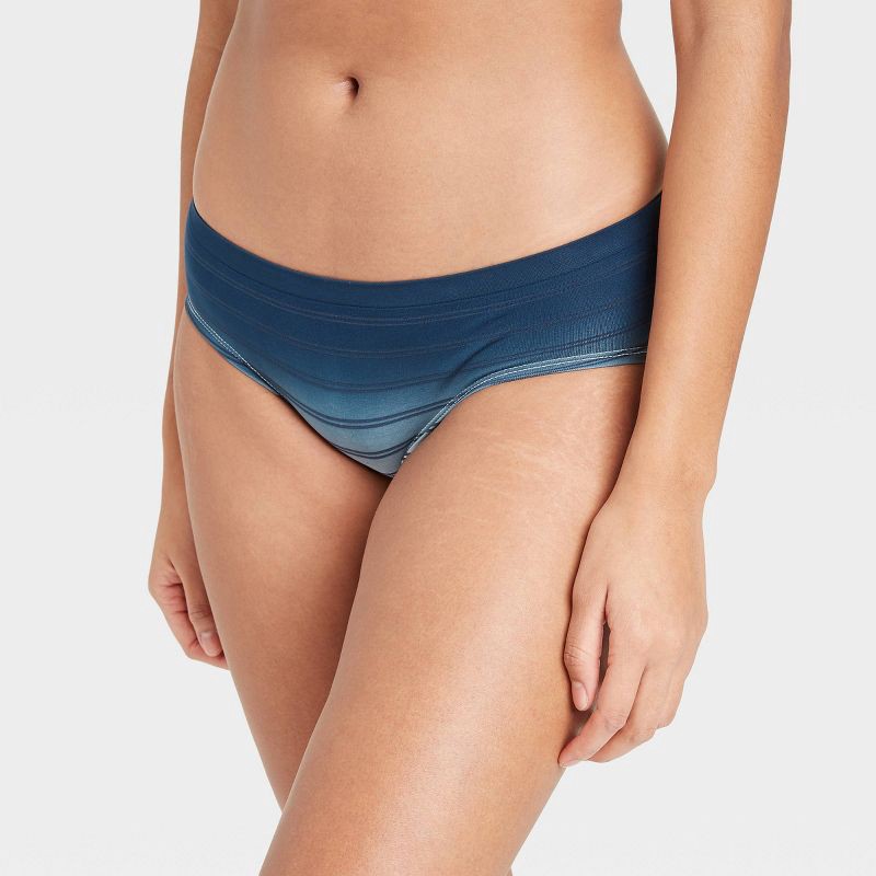 slide 2 of 3, Women's Seamless Pull-On Hipster Underwear - Auden™ Navy XL, 1 ct