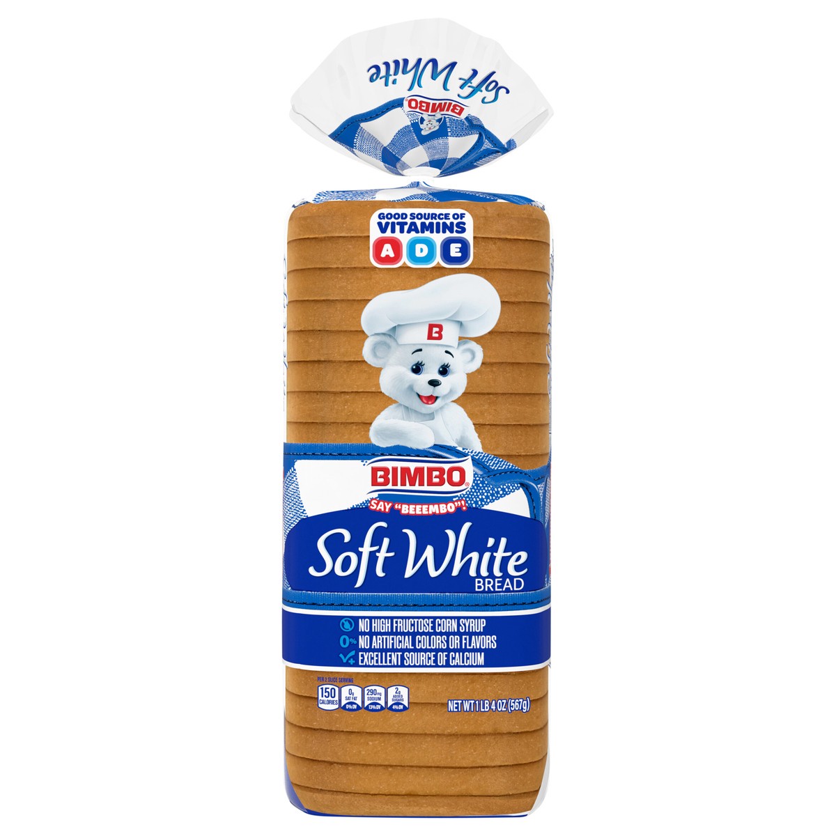 slide 1 of 9, Bimbo White Bread, 20 count, 20 oz, 20 oz