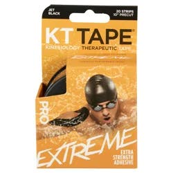 KT Tape Pro Extreme Jet Black Kinesiology Tape 20 ea